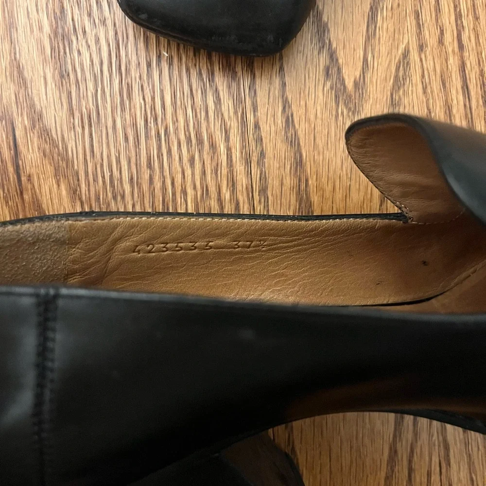 Gucci Black Leather Peyton Loafer Pumps - Picture 15 of 16